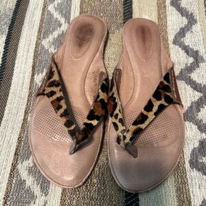 Leopard Print Tan Women's Sandals